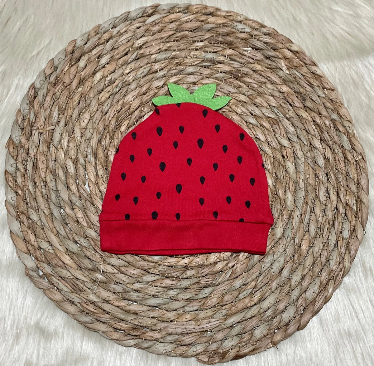 Almini  Yeni Sezon 5 Parça Çilekli Kız Bebek Yenidoğan Hastane Çıkış Zıbın Seti