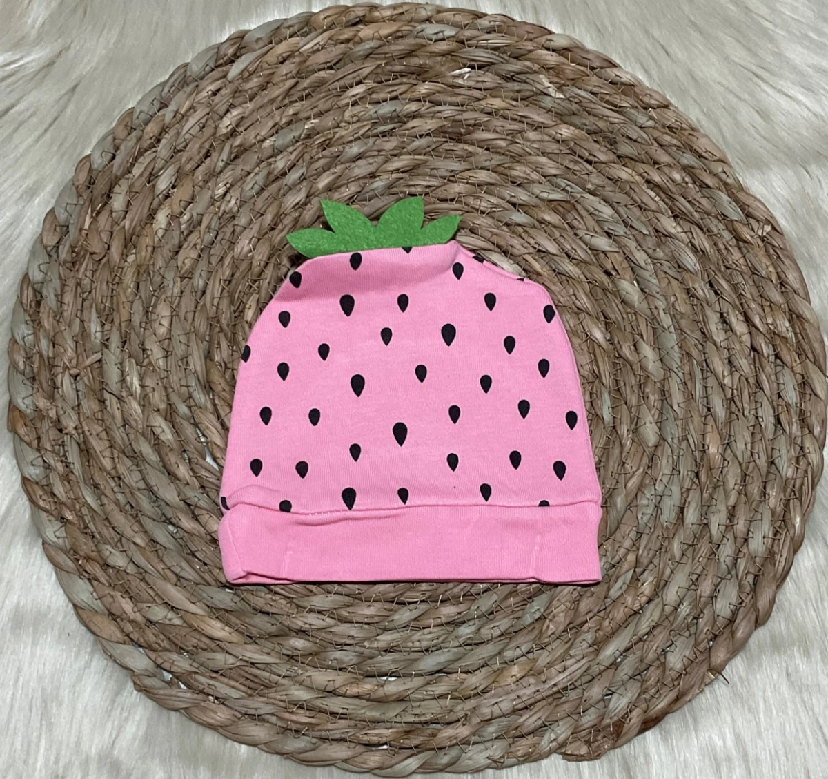 Almini Yeni Sezon 5 Parça Çilekli Kız Bebek Yenidoğan Hastane Çıkış Zıbın Seti