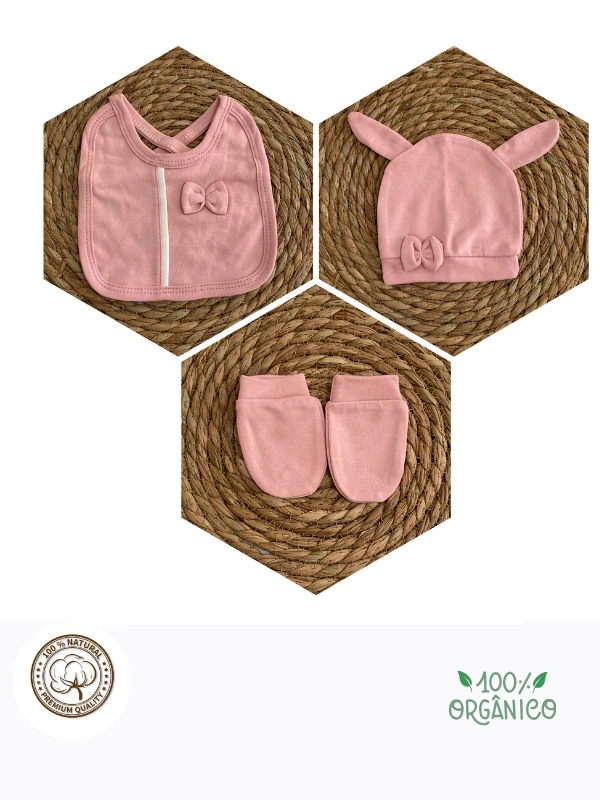 Almini Yeni Sezon Tavşan Süzeneli 5 Parça Kız Bebek Hastane Çıkışı