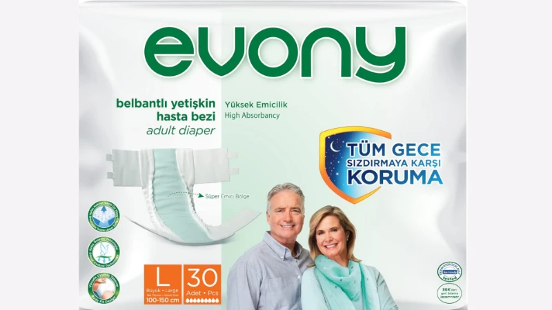 Evony Yetişkin Hasta Bezi Large 30 Adet 