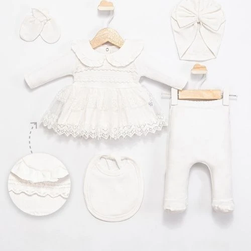 Almini  Baby Mini Princess 5’li Hastane Çıkışı Seti (0-3 Ay)