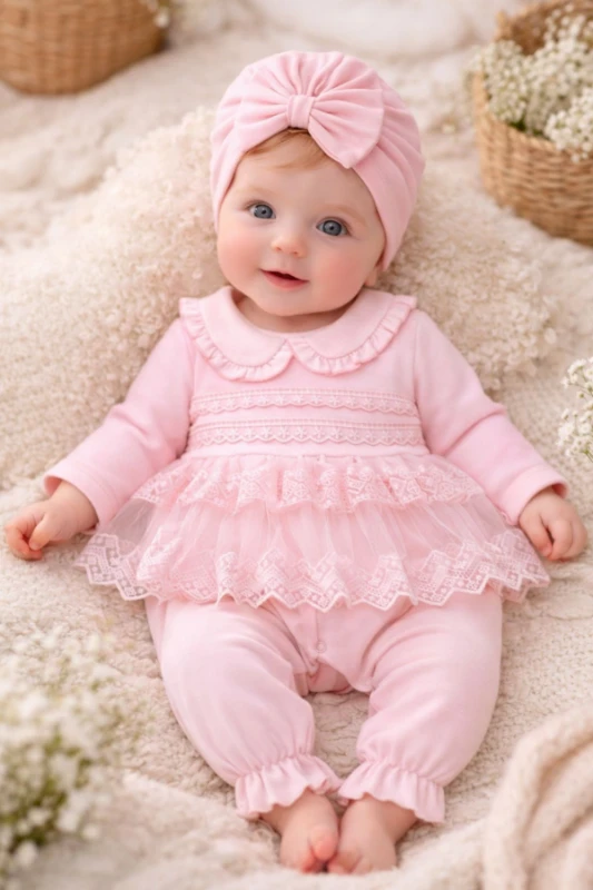 Almini  Baby Mini Princess 5’li Hastane Çıkışı Seti (0-3 Ay)